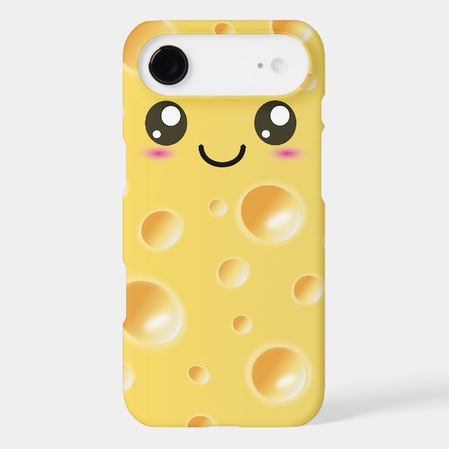 Cute Kawaii Happy Cheese Slice iPod Touch Case (Back)