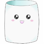 Cute kawaii happy marshmallow sculpture standing photo sculpture<br><div class="desc">“cute marshmallow”,  “happy marshmallow”,  “smiling marshmallow”,  “laughing marshmallow”,  “kawaii marshmallow”,  cute,  kawaii,  happy,  food,  sweets,  candy, </div>