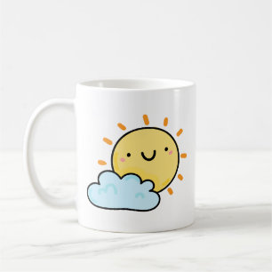 Cute Kawaii Happy Sun Coffee Mug