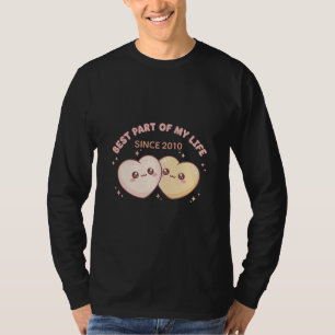 Cute Kawaii Hearts Couple Best Part Of My Life T-Shirt