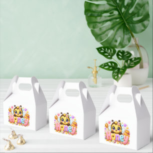 Cute Kawaii Honey Bee Name Pastel Pink Sparkling B Favour Box