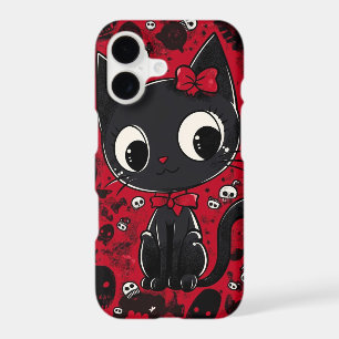 Cute Kawaii Horror Cat Valentine Case-Mate iPhone