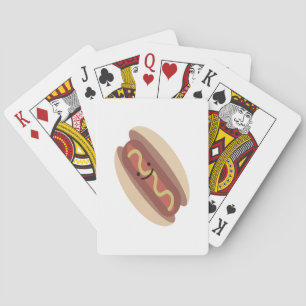 Cute Kawaii Hot Dog Playing Cards