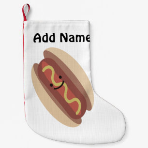 Cute Kawaii Hot Dog Small Christmas Stocking