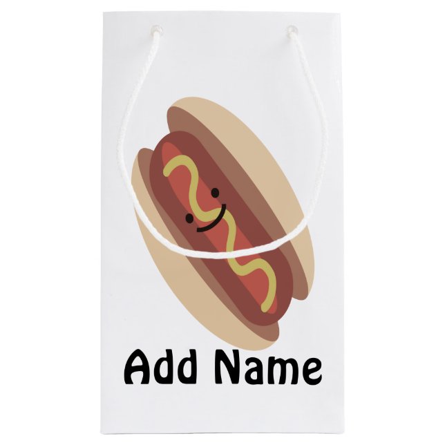 Cute Kawaii Hot Dog Small Gift Bag (Back)