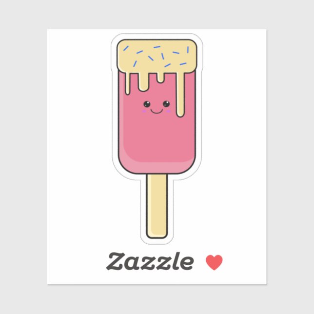 Cute Kawaii Ice Cream Ice Lolly (Sheet)