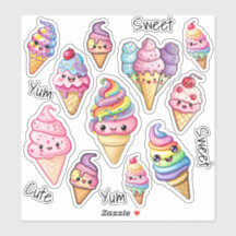 Cute Kawaii Ice Cream Kids