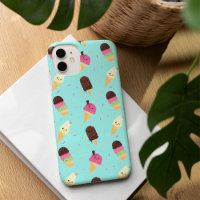 Cute Kawaii Ice Cream Pattern