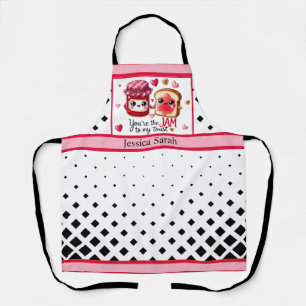 Cute Kawaii Jam and Toast Apron