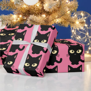 Cute Kawaii Japanese Aesthetic Cat Wrapping Paper