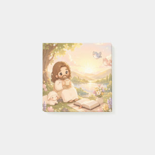 Cute Kawaii Jesus Morning Coffee Christian Pastel  Post-it Notes