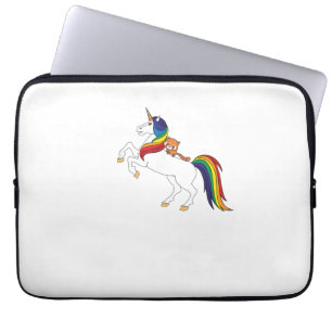 Cute Kawaii Kids Unicorn Red Panda Lover T-Shirt Laptop Sleeve