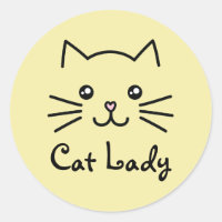 Cute Kawaii Kitten Cat Face Cat Lover Minimalist