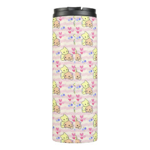 Cute Kawaii Kittens Pink Pastel Thermal Travel Tum Tumbler