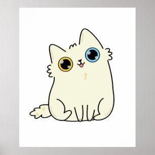 Cute Kawaii Kitty Cat Poster