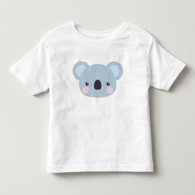 Cute Kawaii Koala Face Baby Bodysuit (Front)