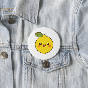 Cute Kawaii Lemon 7.5 Cm Round Badge