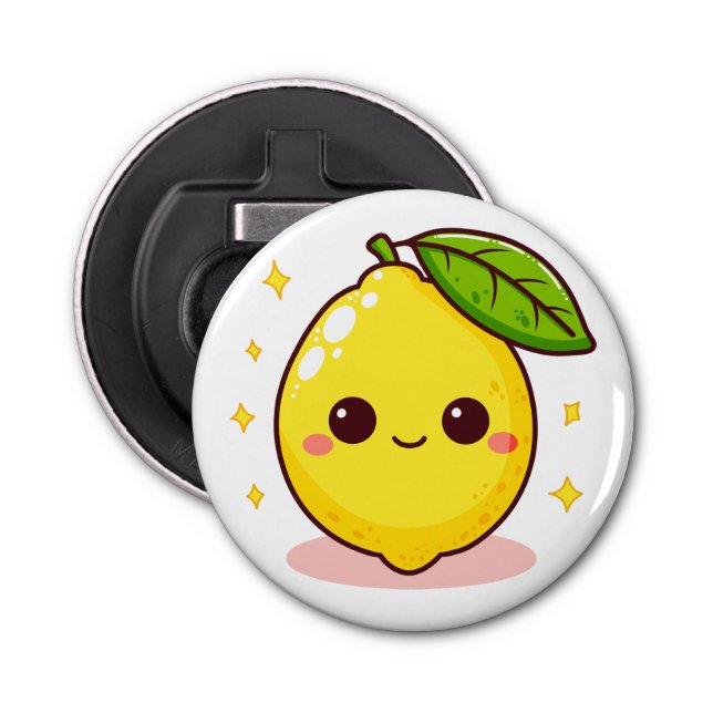 Cute Kawaii Lemon  Bottle Opener (Front)