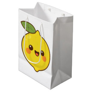 Cute Kawaii Lemon Medium Gift Bag