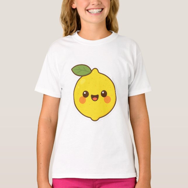 Cute Kawaii Lemon T-Shirt (Front)