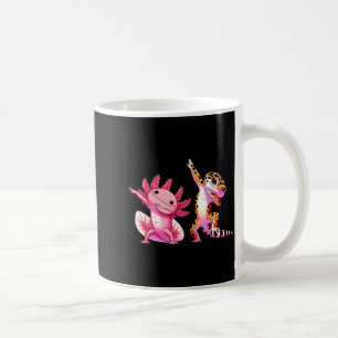 Cute Kawaii Leopard Gecko Dabbing Axolotl Friends  Coffee Mug