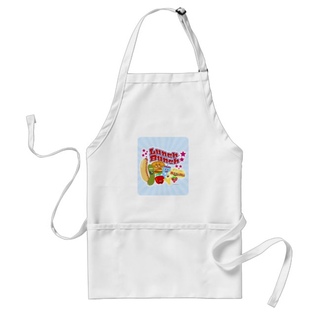 Cute Kawaii Lunch Bunch Standard Apron (Front)