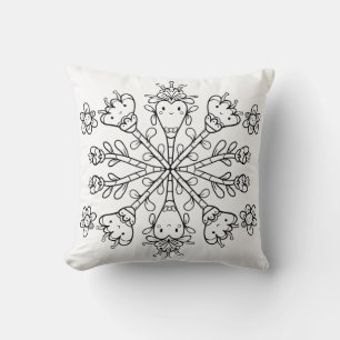 Cute Kawaii Mandala Cushion