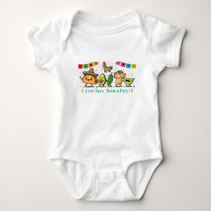 Cute Kawaii Mexican Food Party - Taco Burrito Avoc Baby Bodysuit