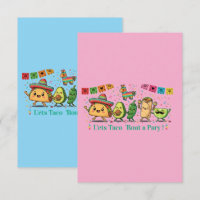 Cute Kawaii Mexican Food Party - Taco Burrito Avoc