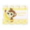 Cute Kawaii monkey holding banana