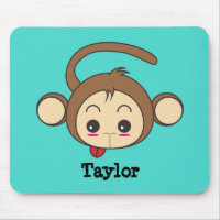 Cute Kawaii Monkey Illustration Personalised