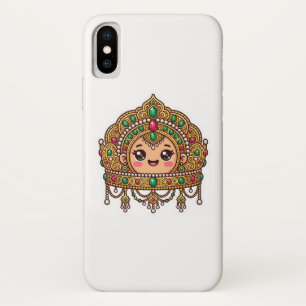 Cute Kawaii Moroccan Bridal Crown TraditionSticker iPhone X Case