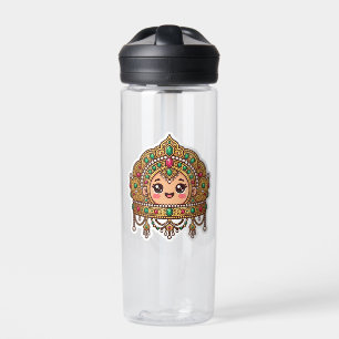 Cute Kawaii Moroccan Bridal Crown TraditionSticker Water Bottle