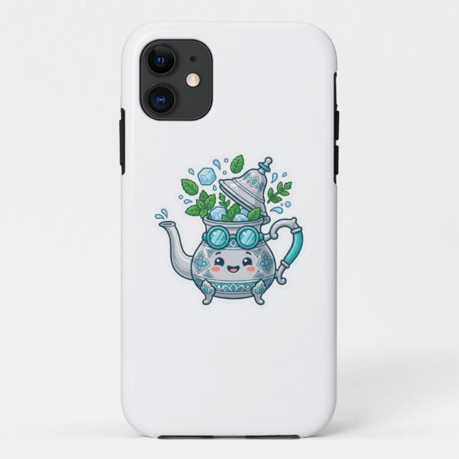 Cute Kawaii Moroccan Iced Mint Tea Summer BSticker Case-Mate iPhone Case (Back)