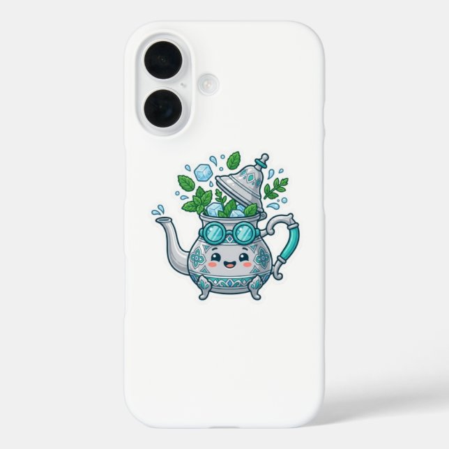 Cute Kawaii Moroccan Iced Mint Tea Summer BSticker Case-Mate iPhone Case (Back)