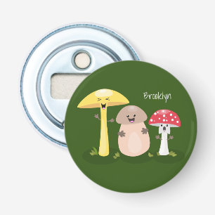 Cute kawaii mushroom fungi toadstool bottle opener