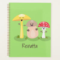 Cute kawaii mushroom fungi toadstool