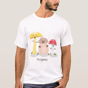 Cute kawaii mushroom fungi toadstool T-Shirt