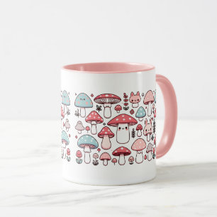 Cute Kawaii Mushroom Mug