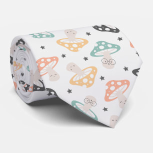 Cute Kawaii Mushroom Tie