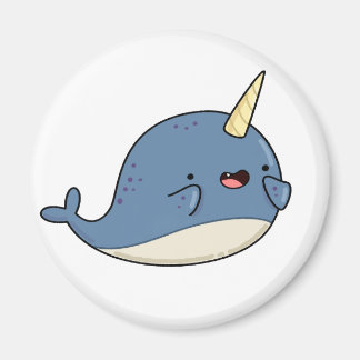 Cute Kawaii Narwhal Magnet