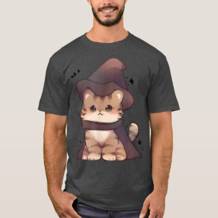Cute Kawaii Neko Cat Witch for Halloween Teenager T-Shirt