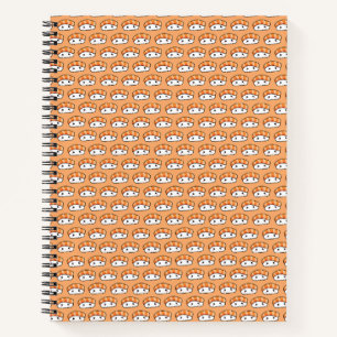 Cute Kawaii Nigiri Sushi Seamless Pattern Notebook