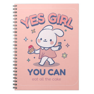 Cute Kawaii Notebook - Yes Girl!