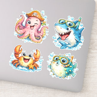 Cute Kawaii Ocean Creatures  