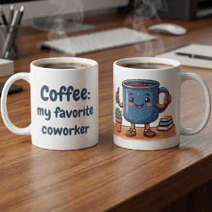 Cute Kawaii Office Coffee Lovers Mug