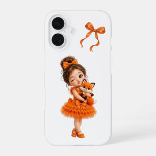 Cute Kawaii Orange Fox Girl iPhone Case
