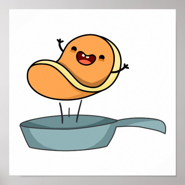Cute Kawaii Pancake Poster (Front)