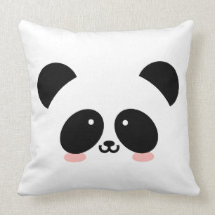 Cute Kawaii Panda Add Your Name Cushion
