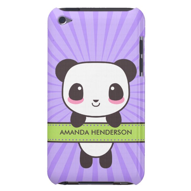 Cute Kawaii Panda Personalised iPod Touch Case (Back)
